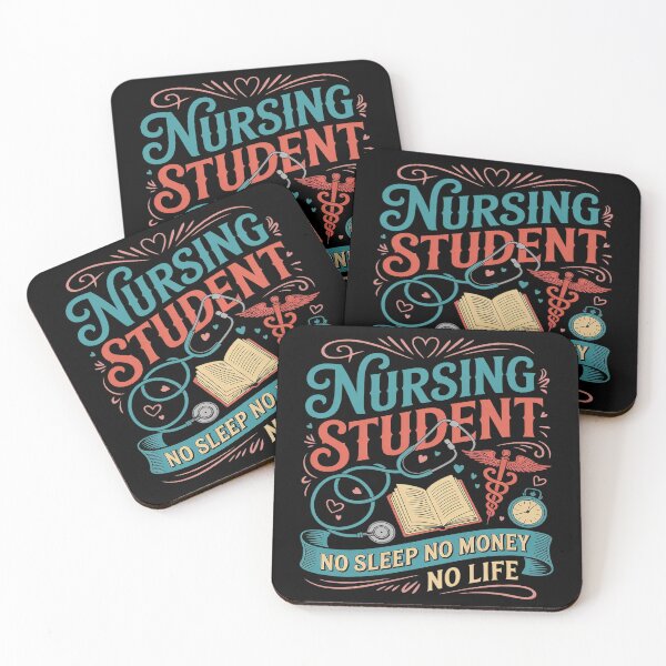 Item preview, Nursing Student No Sleep No Money No Life designed and sold by genkihikki.