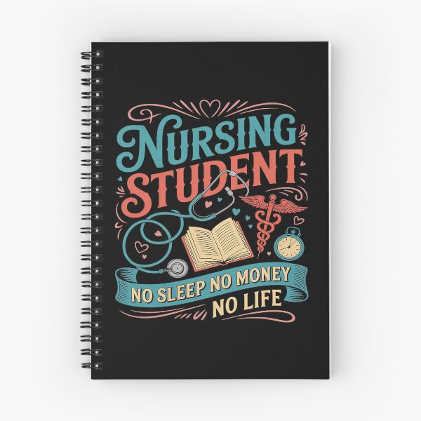 Item preview, Nursing Student No Sleep No Money No Life designed and sold by genkihikki.