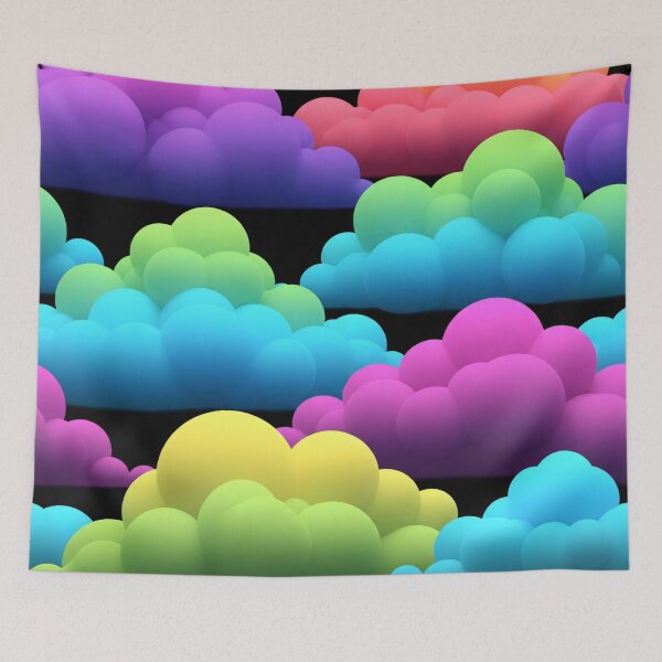 Item preview, Neon Candy Clouds designed and sold by Kaleidoscope Print.