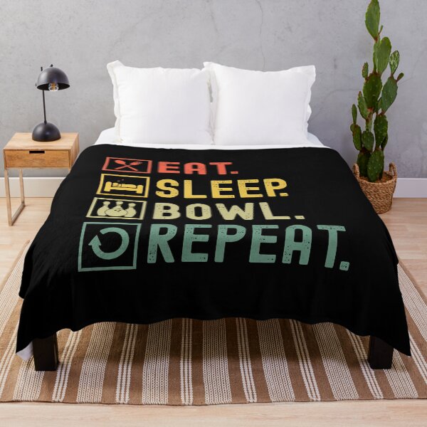 Item preview, Eat Sleep Bowl Repeat Funny Bowling Bowler designed and sold by godreyimmzzg.