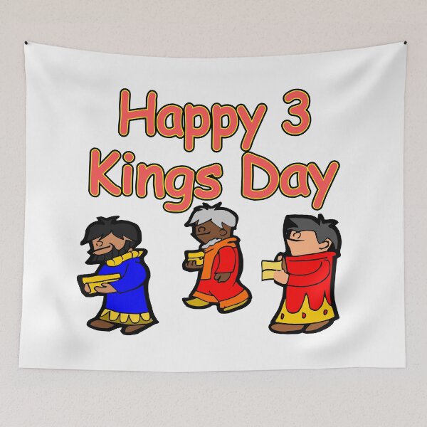 Item preview, Happy 3 Kings day - Epiphany day celebration January 6 designed and sold by Verle-art.