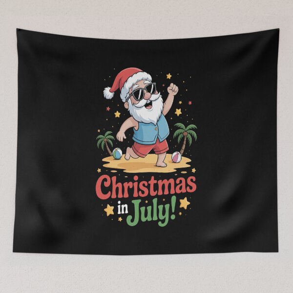 Item preview, Christmas in July Shirt Summer Dabbing Santa Xmas designed and sold by RonnasJackson.
