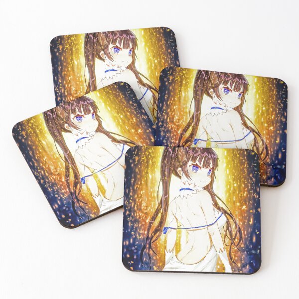 Item preview, Hestia DanMachi Anime Girl Fantasy Blue Golden Glow Radiant Charm designed and sold by Tokyonomad.