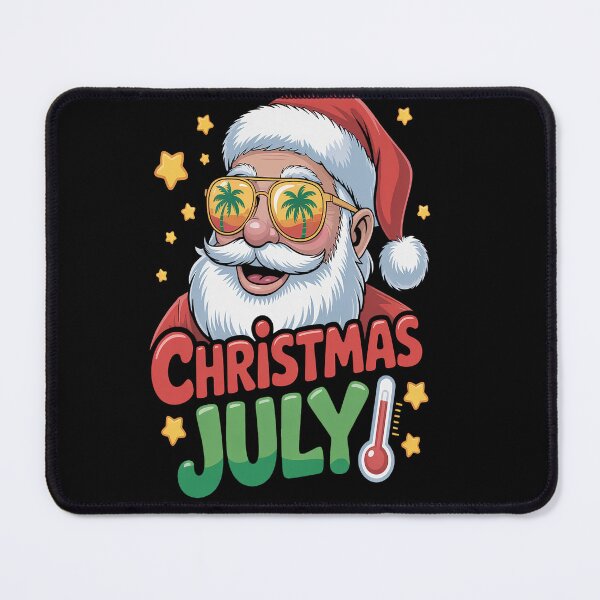 Item preview, Christmas in July Shirt Summer Santa Sunglasses Xmas designed and sold by RonnasJackson.