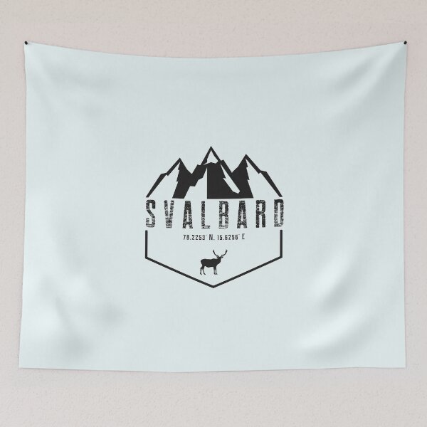 Item preview, Svalbard Norway Longyearbyen Magdalenefjorden Arctic Nation Reindeer Gateway To The North Pole designed and sold by GraTEEtude.