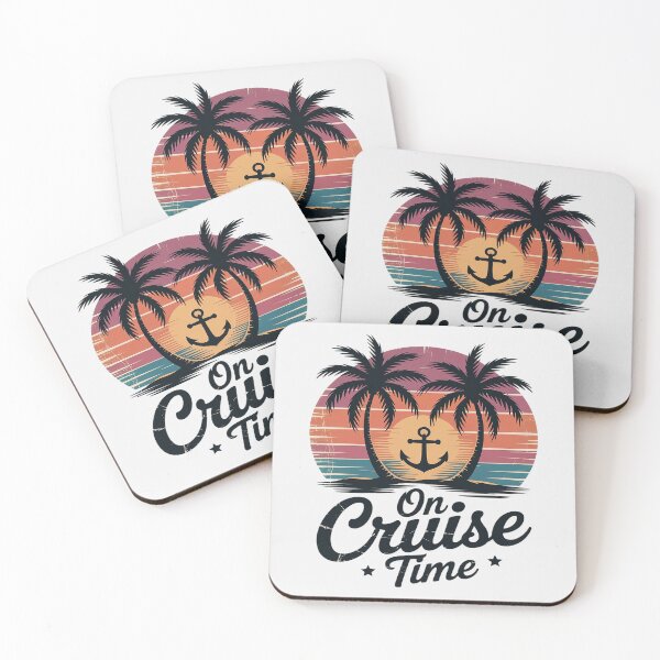 Item preview, On Cruise Time Coconut Tree Graphic Summer Vacation Cruising designed and sold by ProudForFunny.