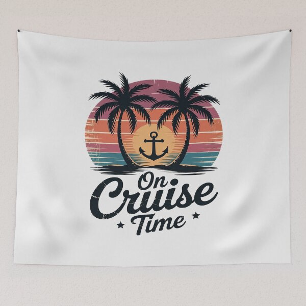 Item preview, On Cruise Time Coconut Tree Graphic Summer Vacation Cruising designed and sold by ProudForFunny.