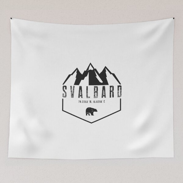 Item preview, Svalbard Norway Longyearbyen Magdalenefjorden Arctic Nation Polar Bear Gateway To The North Pole designed and sold by GraTEEtude.