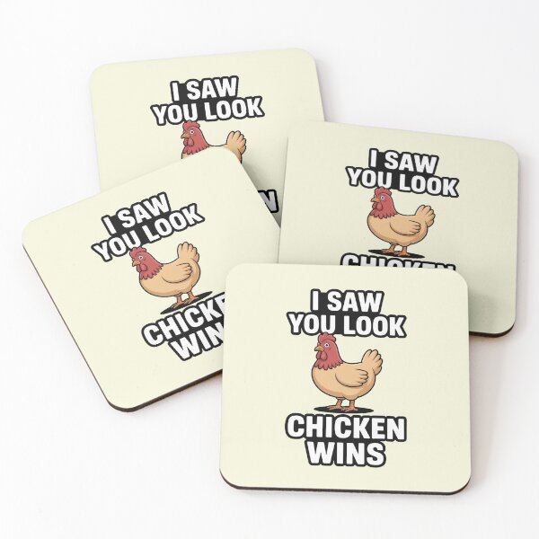 Item preview, Funny chicken graphic with text I saw you look chicken wins designed and sold by Best-Designers.