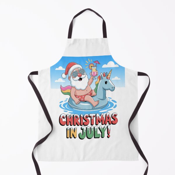 Item preview, Christmas in July Shirt Summer Unicorn Float Xmas designed and sold by RonnasJackson.