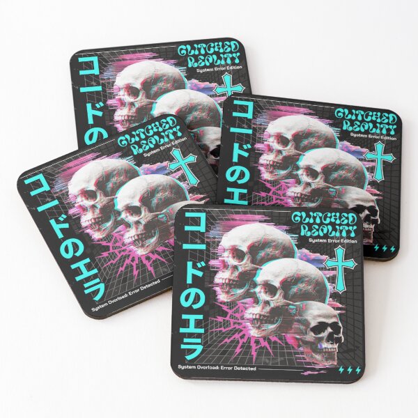 Item preview, Aesthetic System Error Glitch Art Skulls Retro Digital Design designed and sold by GenZFashion000.