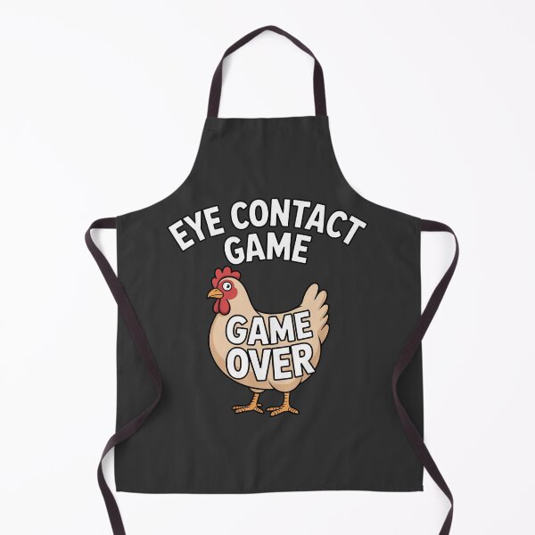 Item preview, Funny chicken with 'Eye Contact Game Game Over' text, perfect for humor lovers designed and sold by Best-Designers.