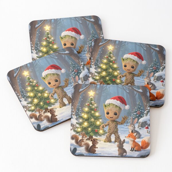Item preview, Baby Groot celebrating christmas designed and sold by worldimagine91.