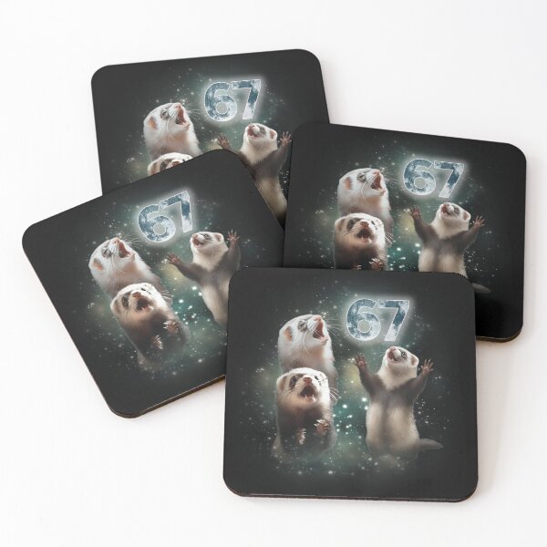 Item preview, Funny 67 6 7 Ferret At The Moon Party designed and sold by LashondaGreen89.