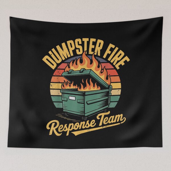 Item preview, Funny Dumpster Fire Response Team designed and sold by NormamArtworks.
