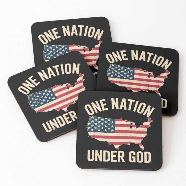 Artikelvorschau, Eine Nation unter Gott, 4. Juli, amerikanische Flagge, USA-Karte entworfen und verkauft von ProudForFunny.