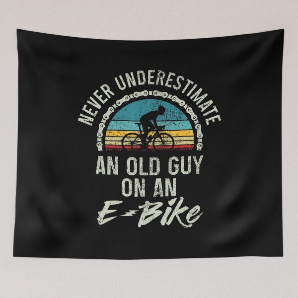 Item preview, E-Bike Never Underestimate An Old Guy On An Electrical Bike designed and sold by markettathorn.
