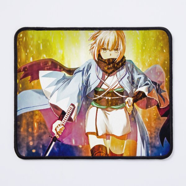 Item preview, Fierce Okita Souji Sakura Saber Fate Grand Order Game Anime Girl Golden Blade Spirit designed and sold by Tokyonomad.