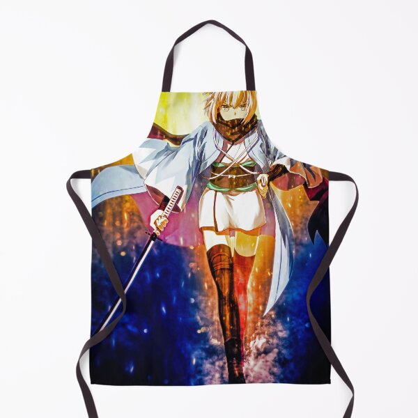 Item preview, Fierce Okita Souji Sakura Saber Fate Grand Order Game Anime Girl Golden Blade Spirit designed and sold by Tokyonomad.