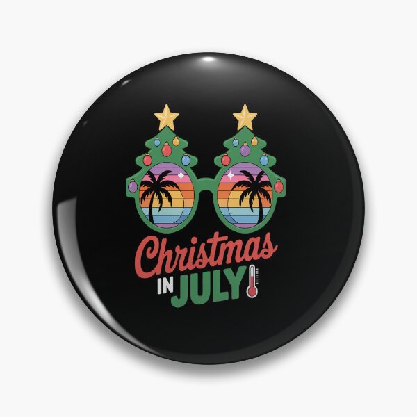 Item preview, Christmas in July Shirt Summer Xmas Tree Sunglasses designed and sold by RonnasJackson.
