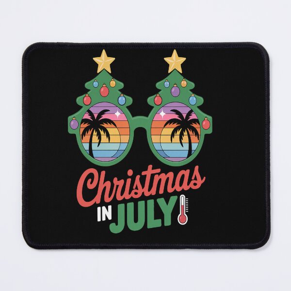 Item preview, Christmas in July Shirt Summer Xmas Tree Sunglasses designed and sold by RonnasJackson.