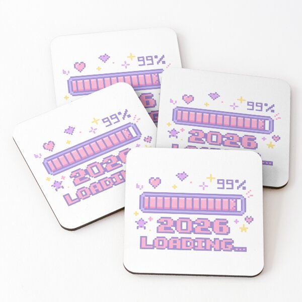 Item preview, 2026 Loading 99% Cute Pixel Art New Year designed and sold by GemajoStudio.