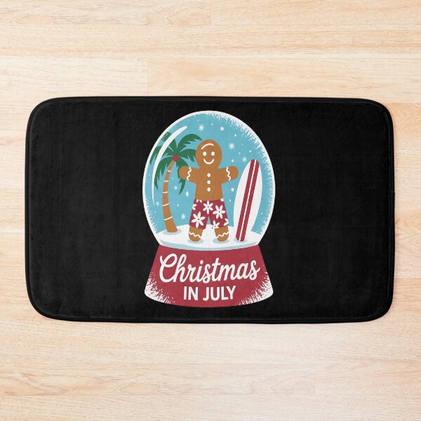 Item preview, Christmas In July Snow Globe Gingerbread Cookie Surfer designed and sold by RonnasJackson.