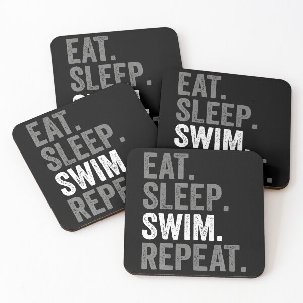 Item preview, Eat Sleep Swim Repeat Swimming Swimmer For Women Men designed and sold by markettathorn.
