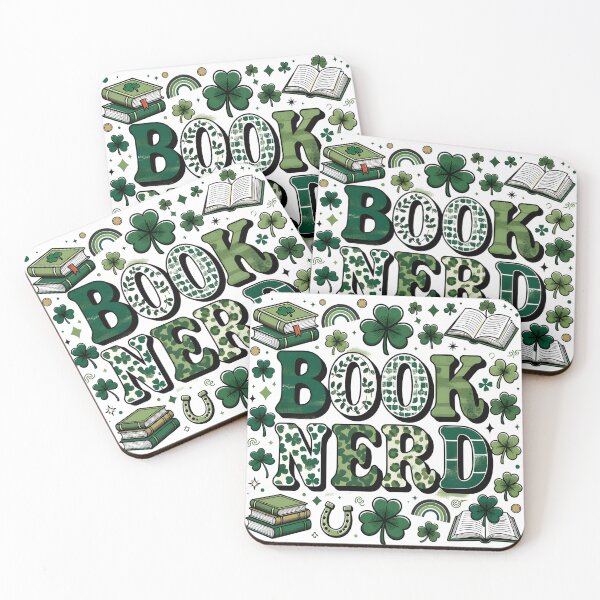 Item preview, Book Nerd - St Patrick's Day Edition designed and sold by TheBeesForYou.