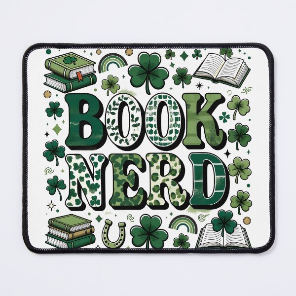 Item preview, Book Nerd - St Patrick's Day Edition designed and sold by TheBeesForYou.