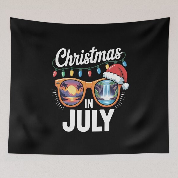 Item preview, Christmas In July T Shirt Funny Santa Summer Beach Vacation designed and sold by RonnasJackson.