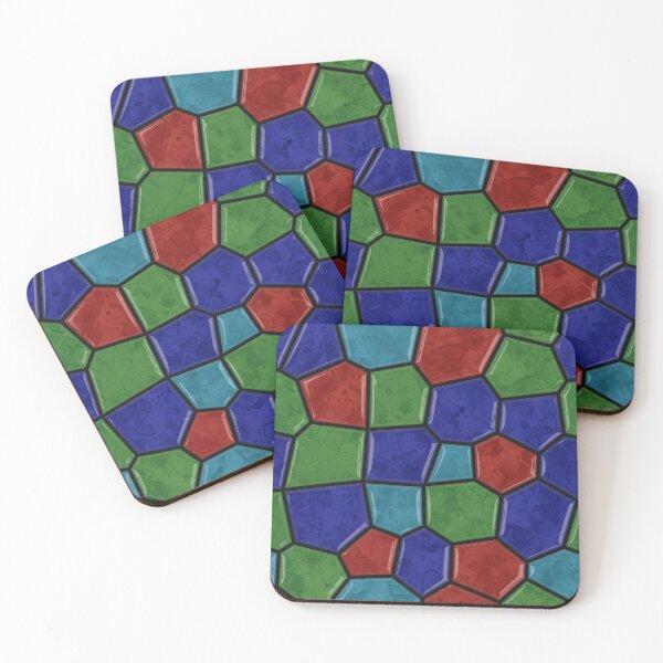 Item preview, Stained Glass Mosaic Tiles designed and sold by Kaleidoscope Print.