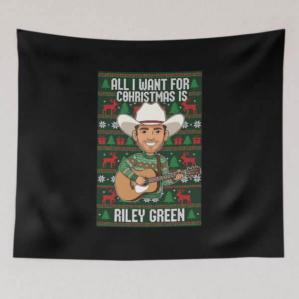 Item preview, Riley Green Christmas Song Lyrics designed and sold by Mues1966.