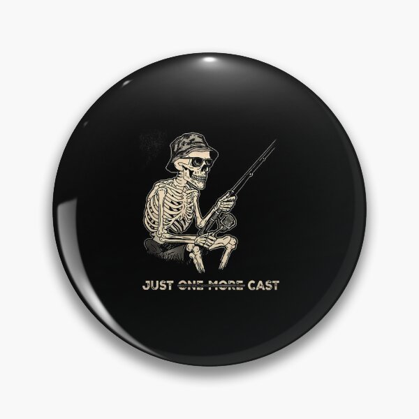 Item preview, Just One More Cast - Skeleton Fishing (On Back) designed and sold by markettathorn.