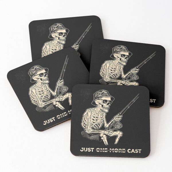 Item preview, Just One More Cast - Skeleton Fishing (On Back) designed and sold by markettathorn.