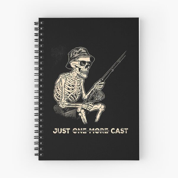 Item preview, Just One More Cast - Skeleton Fishing (On Back) designed and sold by markettathorn.