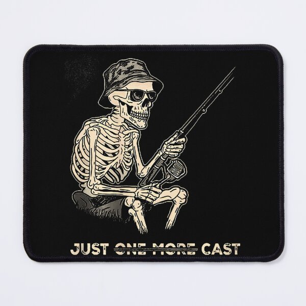 Item preview, Just One More Cast - Skeleton Fishing (On Back) designed and sold by markettathorn.
