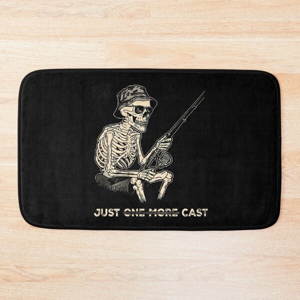 Item preview, Just One More Cast - Skeleton Fishing (On Back) designed and sold by markettathorn.