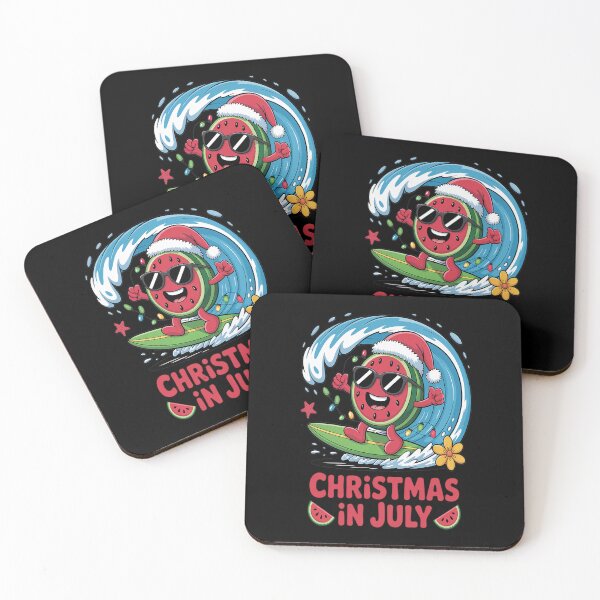 Item preview, Christmas In July Watermelon Santa Hat Summer Beach Vacation designed and sold by RonnasJackson.