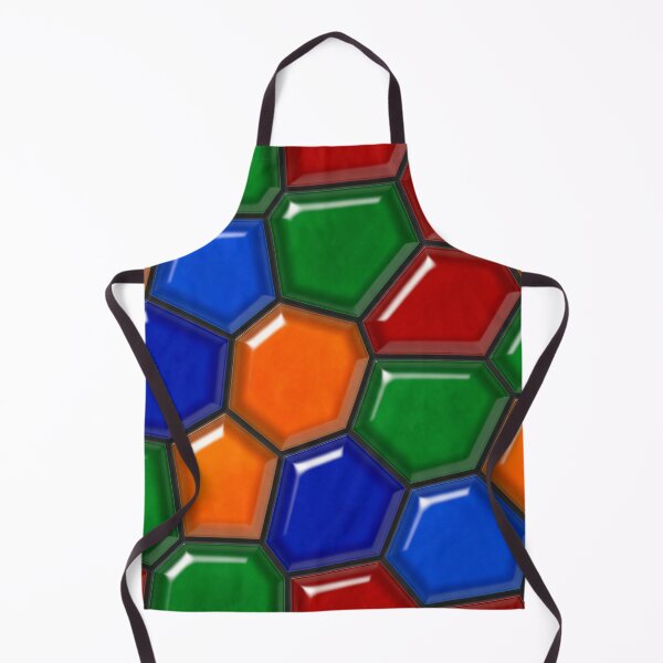 Item preview, Glossy Mosaic Hex Tiles designed and sold by Kaleidoscope Print.