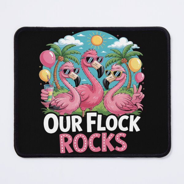 Item preview, Our Flock Rocks Flamingo Summer Vacation Family Matching 1 designed and sold by ProudForFunny.