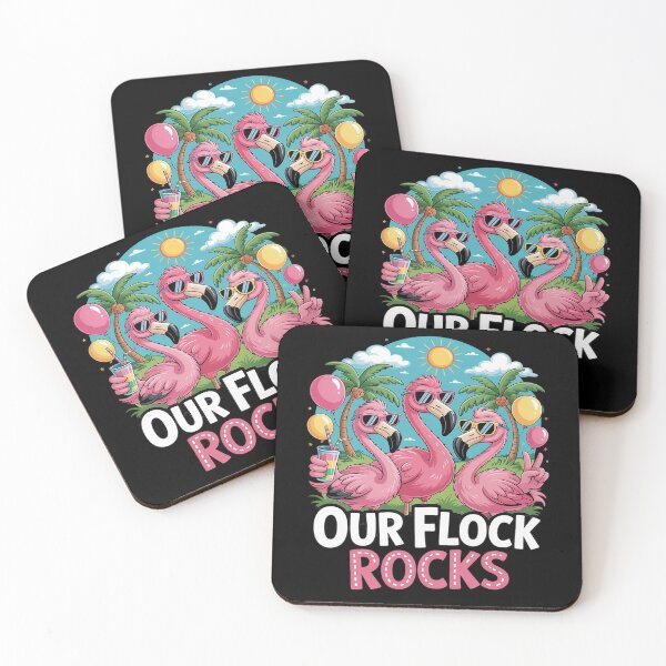 Item preview, Our Flock Rocks Flamingo Summer Vacation Family Matching 1 designed and sold by ProudForFunny.