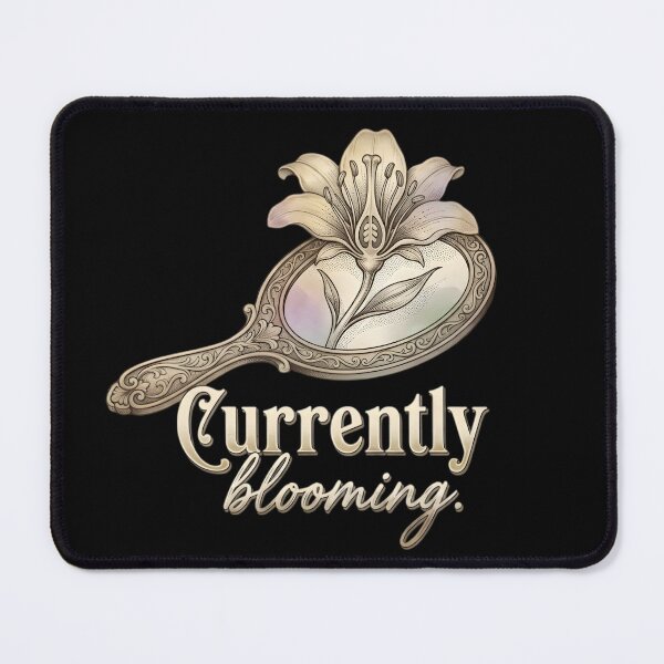 Item preview, Currently Blooming Vintage Victorian Botanical Hand Mirror designed and sold by auxincaftan0o.