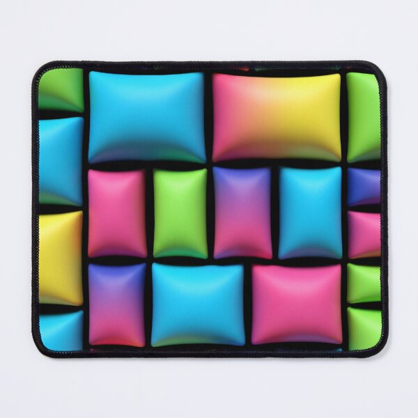 Item preview, Neon Pillow Tile Grid designed and sold by Kaleidoscope Print.