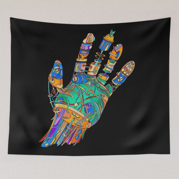 Item preview, Vibrant Abstract Hand – Original Digital Illustration by Dave Danchuk designed and sold by DaveDanchuk.