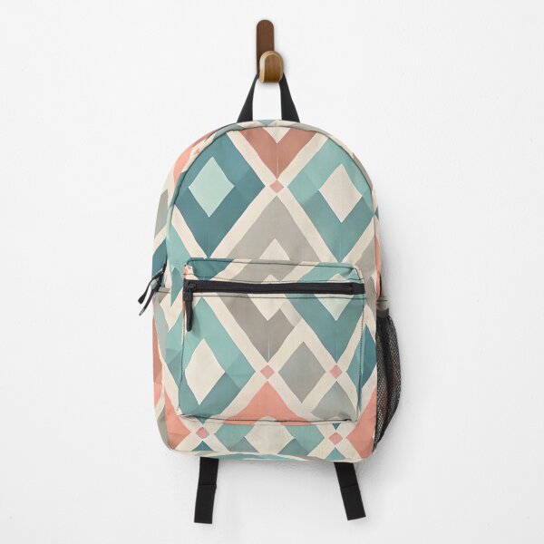 Item preview, Spring Harlequin Diamond Pattern Pastel Geometric Art Print designed and sold by PinUpPizzazz.