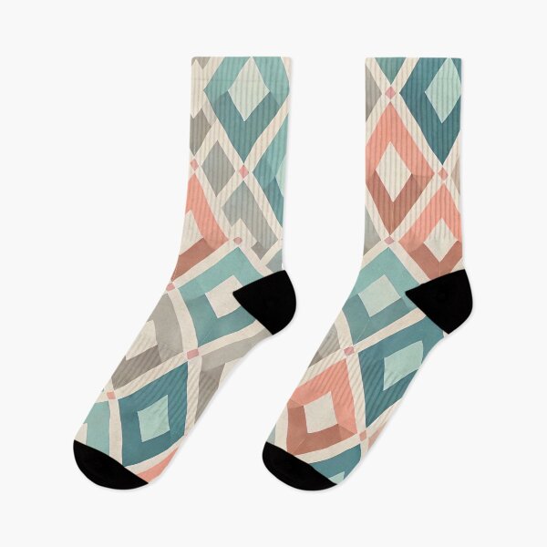 Item preview, Spring Harlequin Diamond Pattern Pastel Geometric Art Print designed and sold by PinUpPizzazz.