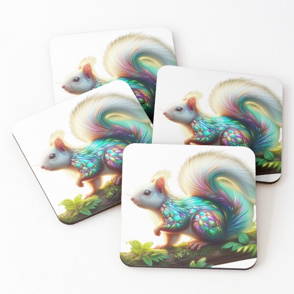 Item preview, Magical Rainbow Squirrel - Vibrant Fantasy Wildlife Design designed and sold by GloriousArtSKD.