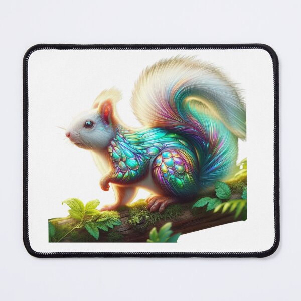 Item preview, Magical Rainbow Squirrel - Vibrant Fantasy Wildlife Design designed and sold by GloriousArtSKD.