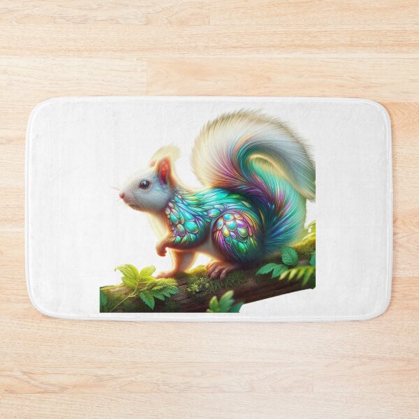 Item preview, Magical Rainbow Squirrel - Vibrant Fantasy Wildlife Design designed and sold by GloriousArtSKD.